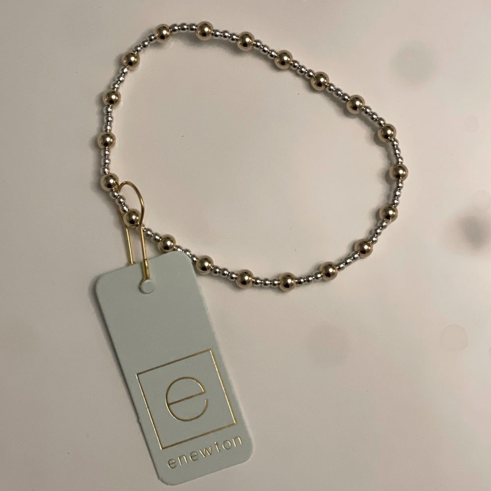 Enewton classic sincerity bracelet 4mm (silver & gold) NWT